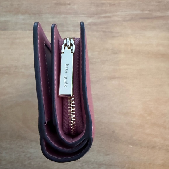 Kate Spade Outlet RaspberryTextured Wallet - Picture 4 of 11